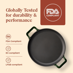 No. 12 Enamel Cast Iron Dosa Tawa (30cm)