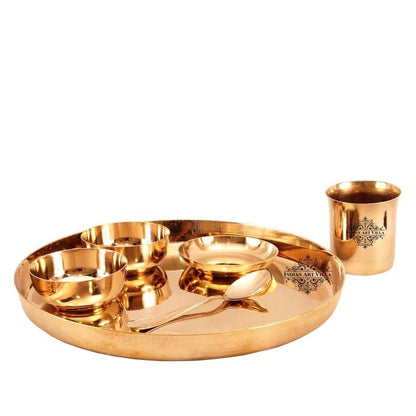 Bronze Handmade Designer Dinnerset of 6 Pieces, Dinnerware, Tableware