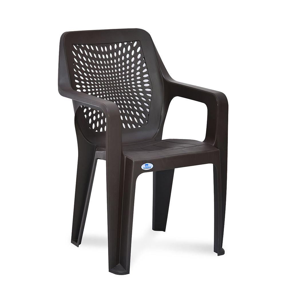 Nilkamal Trendy Plastic Chair with Arm Rest