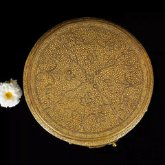 Brass Ethnic Chowki (5 Inch)