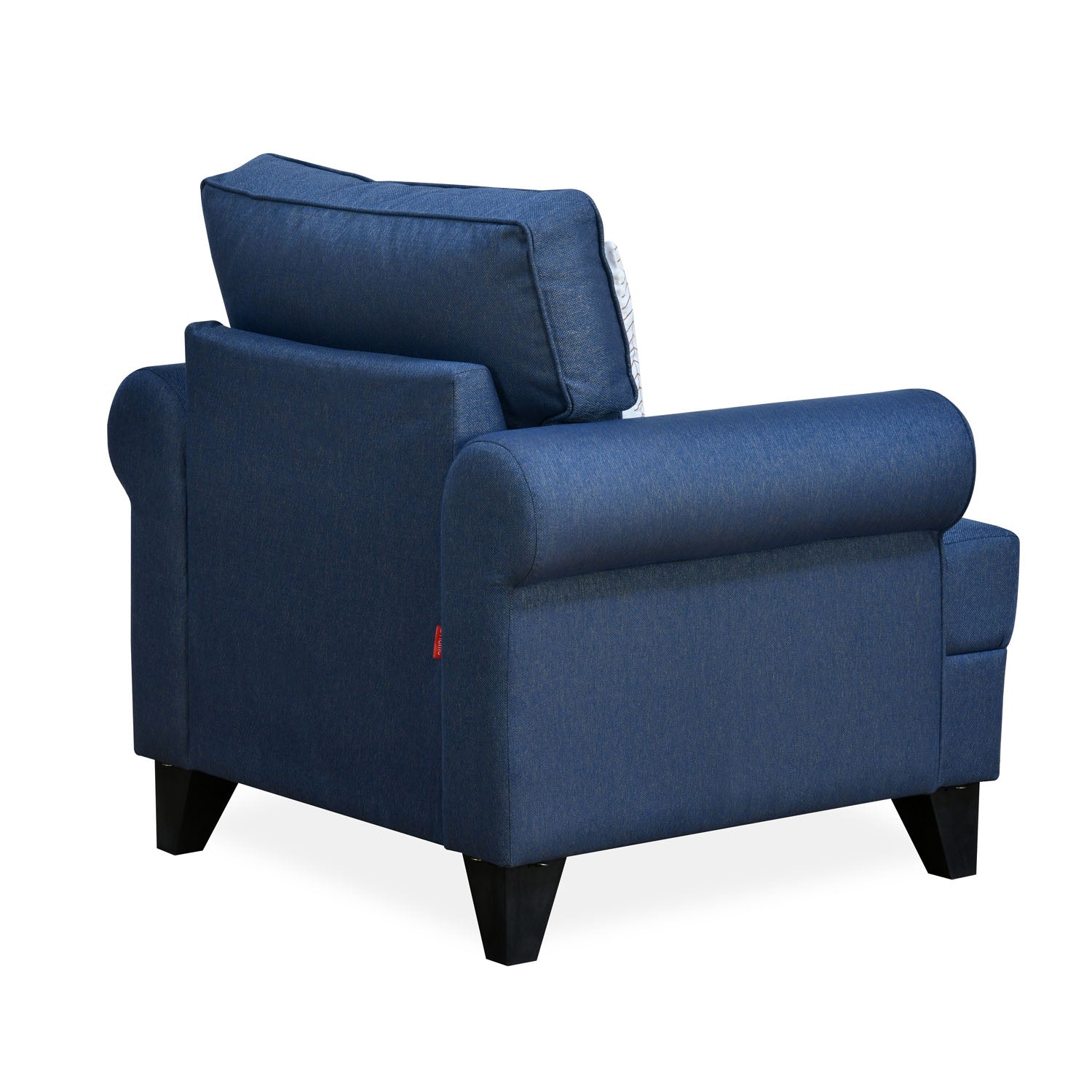 Nilkamal Velma 1 Seater Fabric Sofa with Cushion (Blue)