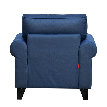 Nilkamal Velma 1 Seater Fabric Sofa with Cushion (Blue)