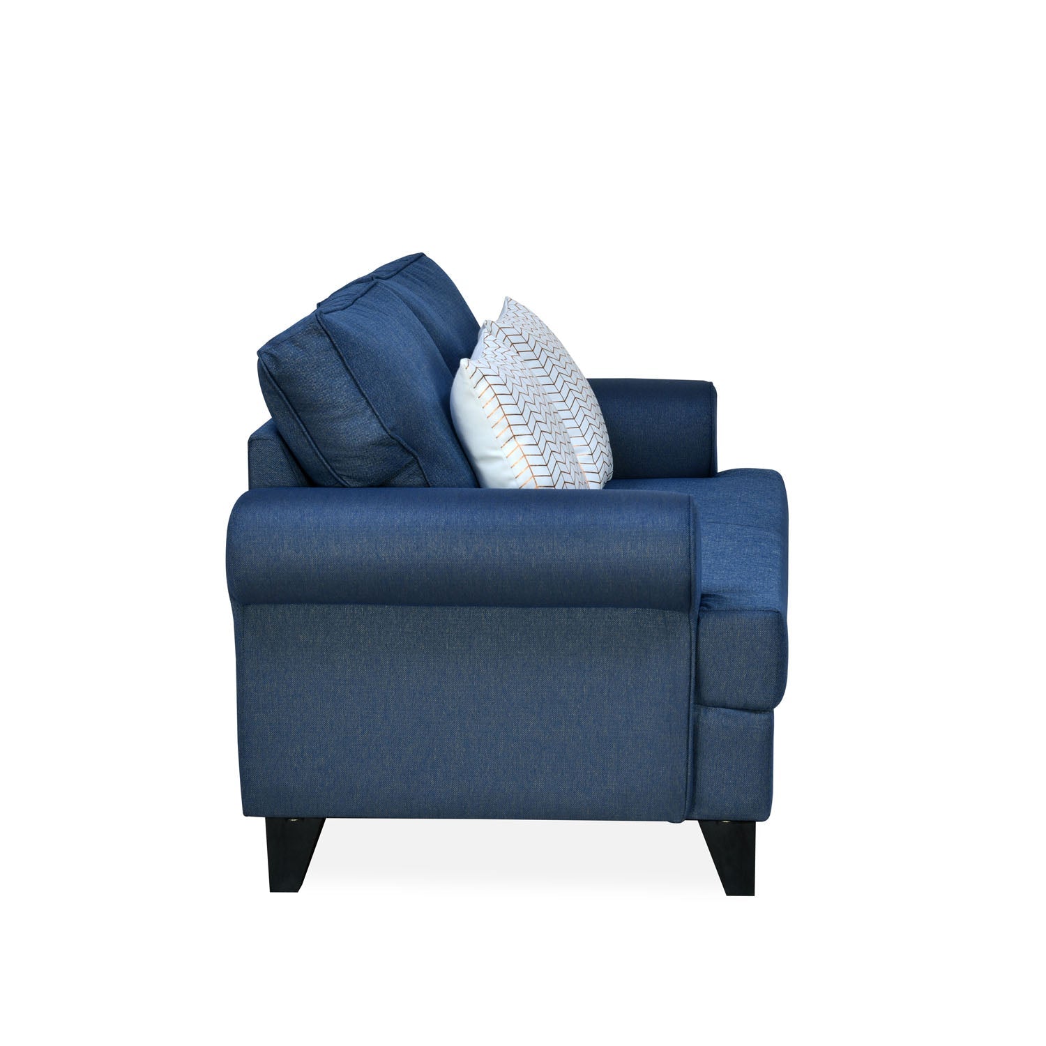 Nilkamal Velma Fabric 2 Seater Sofa with Cushion (Blue)