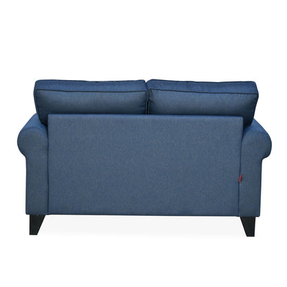 Nilkamal Velma Fabric 2 Seater Sofa with Cushion (Blue)
