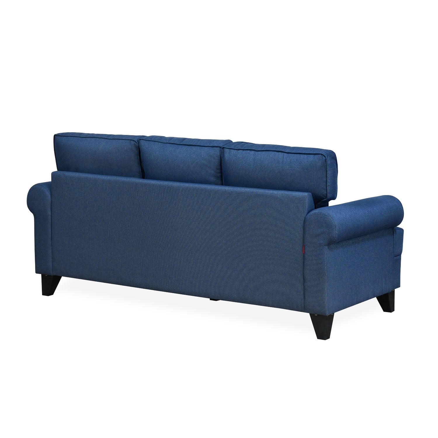 Nilkamal Velma 3 Seater Fabric Sofa with Cushion (Blue)