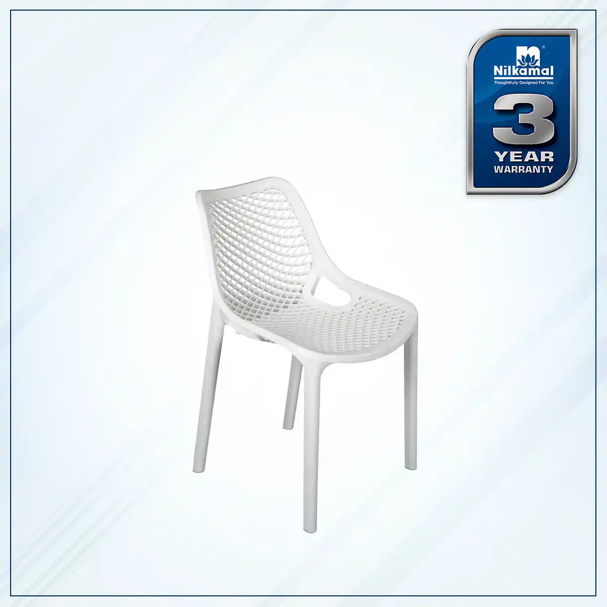 Nilkamal Vento Chair (Milky White)