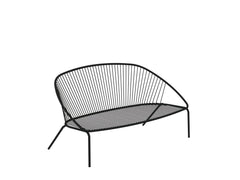 Oli Outdoor Garden Balcony Sofa Set 2 Seater, 2 Single seater and 1 Center Table Set (Black + Cream)
