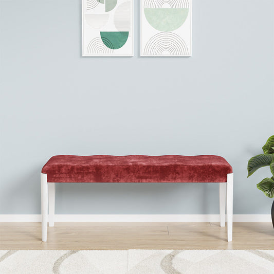 Nilkamal Vera Multi Use Medium Sitting Bench for Living Room | Dining Room (White)
