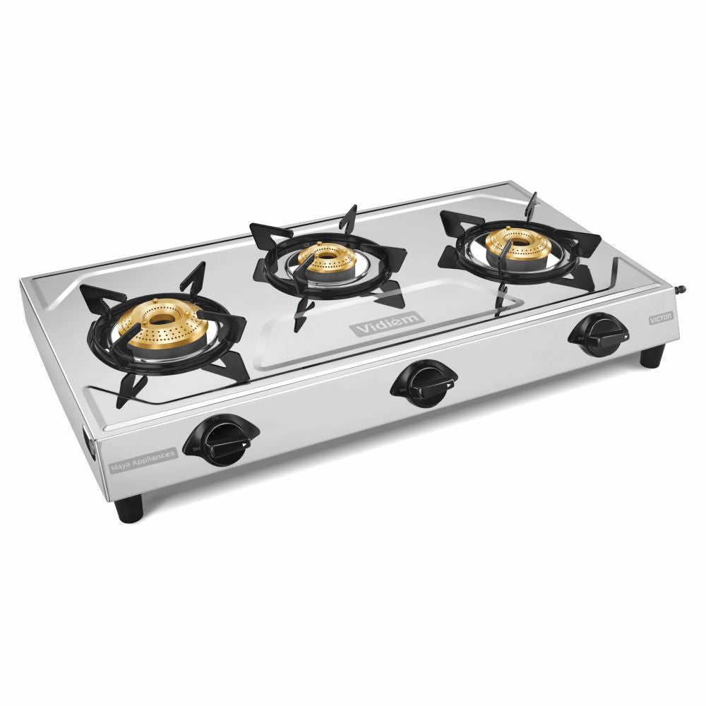 VIDIEM VICTOR JUMBO 3Burner Gas Stove