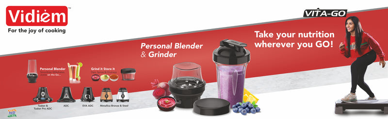 Vidiem Exclusive Personal Blender Jar Attachment for Vidiem Mixer Grinders (250 ml & 500 ml)