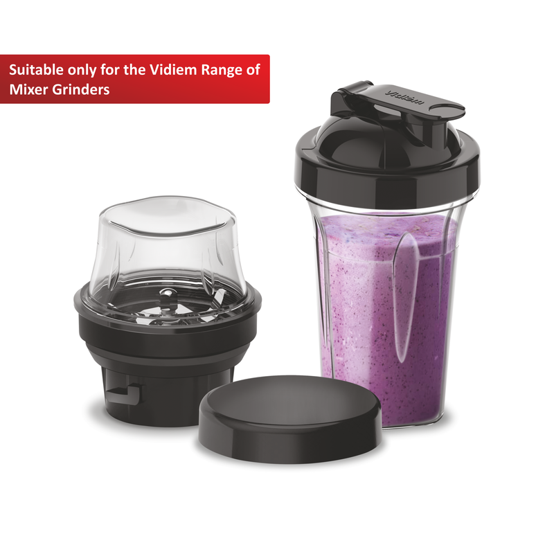 Vidiem Exclusive Personal Blender Jar Attachment for Vidiem Mixer Grinders (250 ml & 500 ml)
