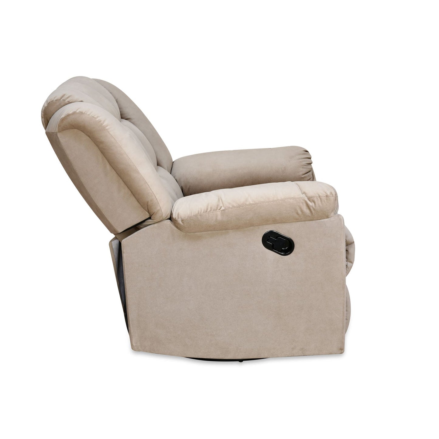 Nilkamal Vivo 1 Seater Fabric Manual Rocker & Swivel Recliner (Beige)