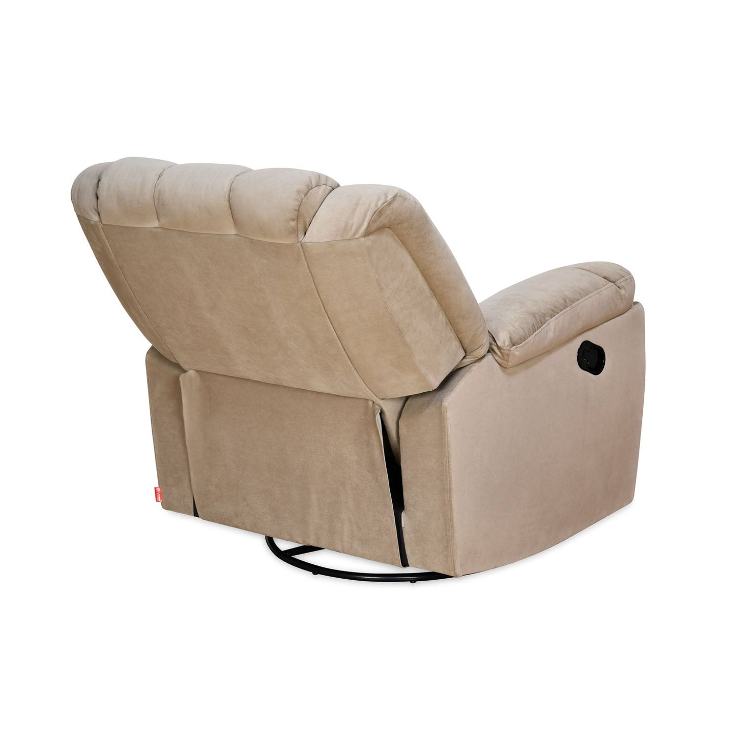 Nilkamal Vivo 1 Seater Fabric Manual Rocker & Swivel Recliner (Beige)