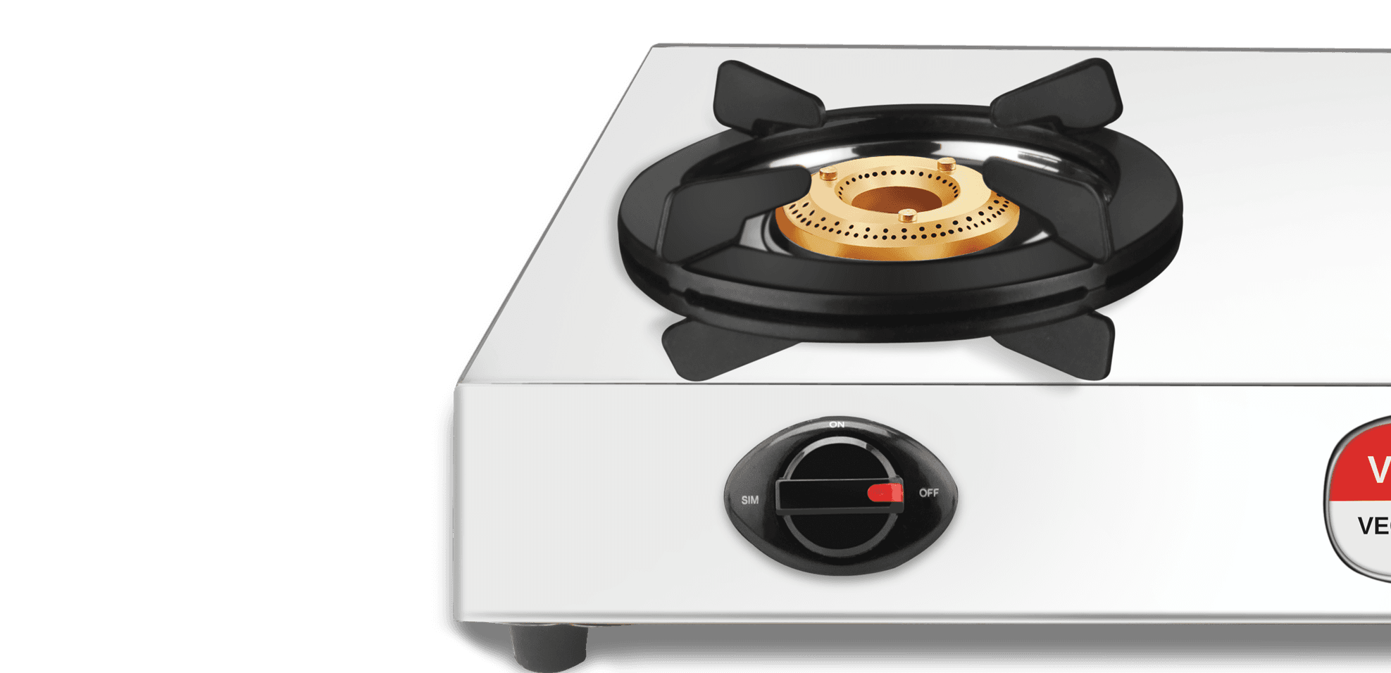 VECTOR NERO 2Burner Gas Stove vidiem