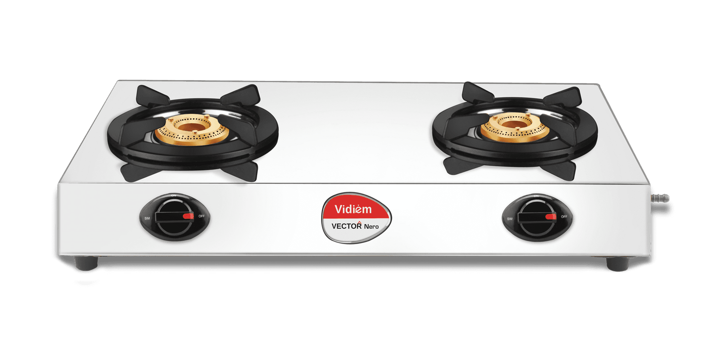 VECTOR NERO 2Burner Gas Stove vidiem