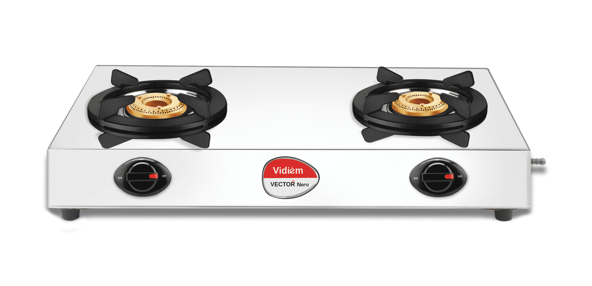 VECTOR NERO 2Burner Gas Stove vidiem