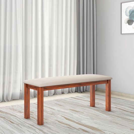 Nilkamal Cera Multi Use Long Sitting Bench for Living Room | Dining Room (Honey Brown)