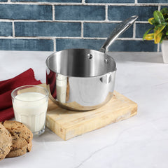 Vinod Platinum Triply Stainless Steel Milkpan (Induction Friendly)