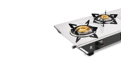 Vidiem Viva 3 Burner Gas Stove | Stainless Steel Body | Brass Burners – Jumbo, Medium & Small | Spacious Burner Placemen