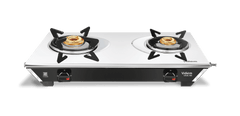 Vidiem Gas Stove SS2 196 A Viva (Silver & Black) | 2 Burner Stainless Steel | ISI Certified | Manual Ignition | 5 Years 