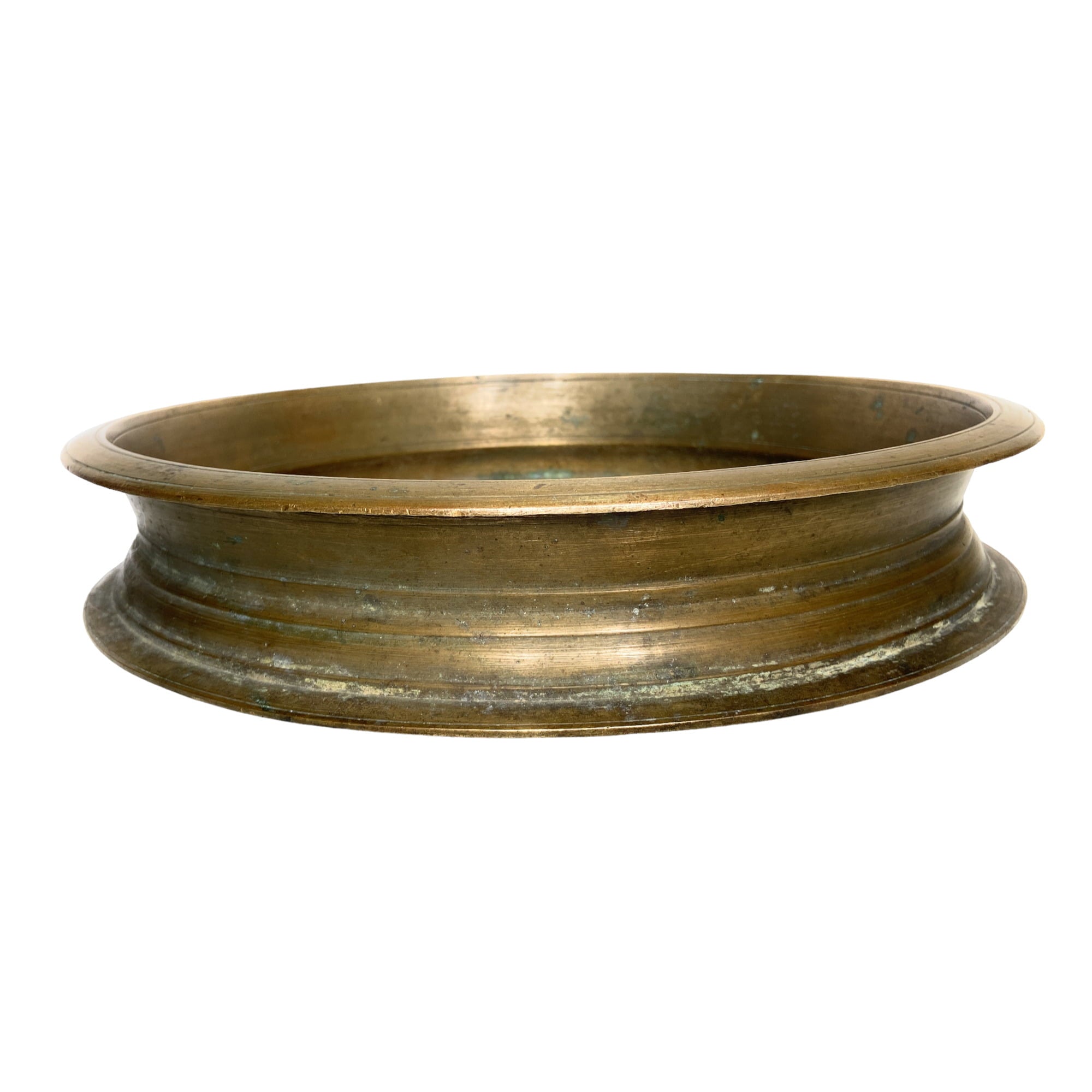 Bhunes Brass Antqiue Urli Traditional Bowl For Home Décor,Brown, 4 Inch, 1 Piece