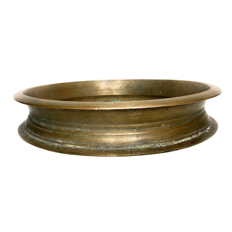 Bhunes Brass Antqiue Urli Traditional Bowl For Home Décor,Brown, 4 Inch, 1 Piece