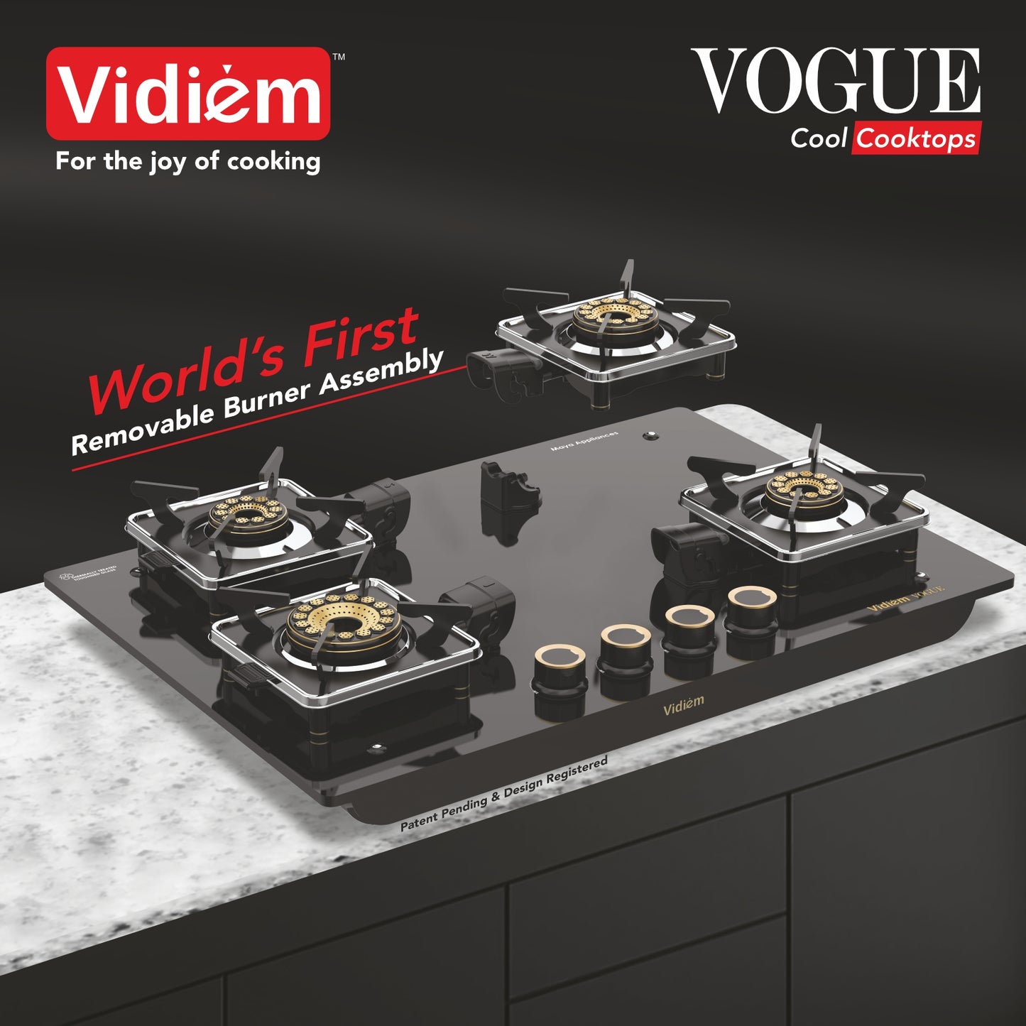 VIDIEM VOGUE 4-Burner Gas Cooktop