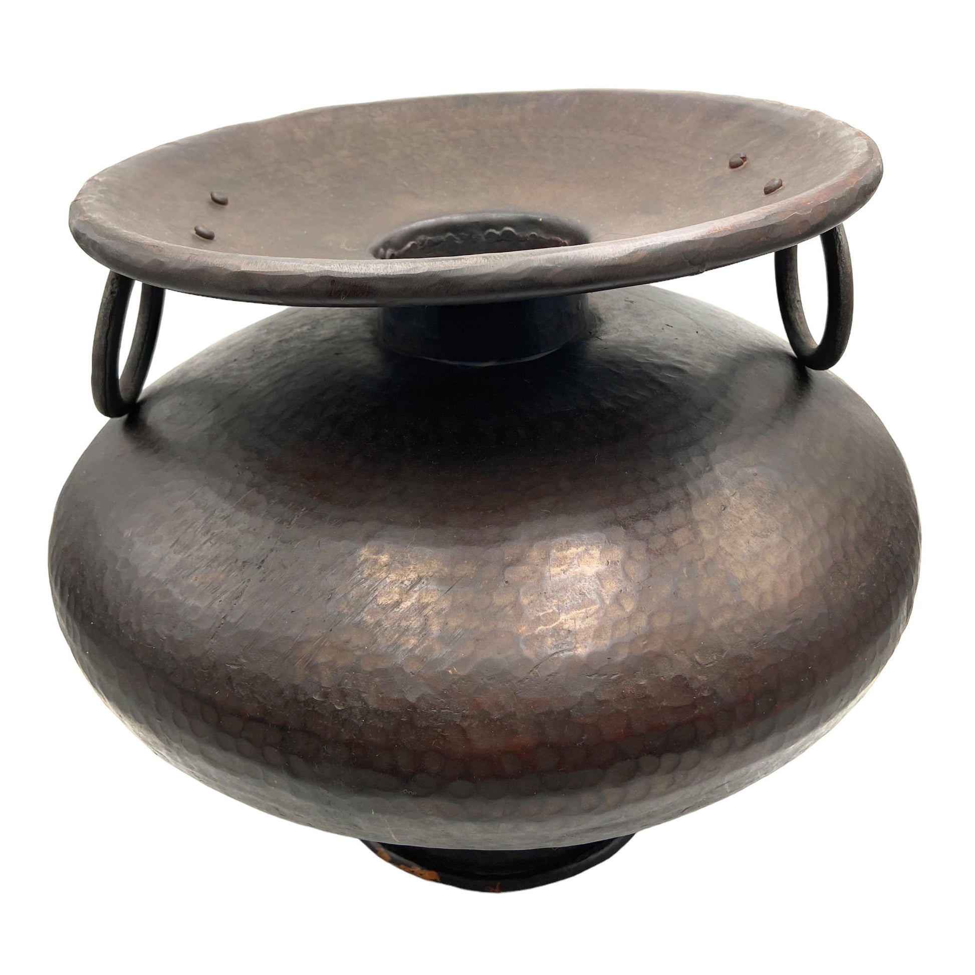 Bhunes Brass Antique Big Planter Bowls | Decor Bowl | Pittal Ka Katora | Decorative,Brown, 14 Inch, 1 Piece