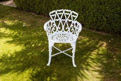 Rudi Cast Aluminium Garden Patio Seating 4 Chair and 1 Table Set