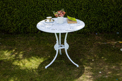 Rudi Cast Aluminium Garden Patio Seating 4 Chair and 1 Table Set