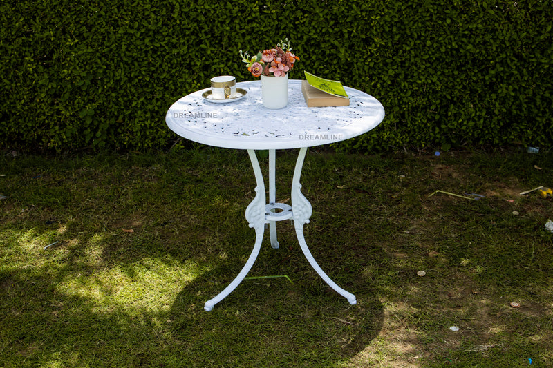 Zina Cast Aluminium Garden Patio Seating 3 Chair and 1 Table Set