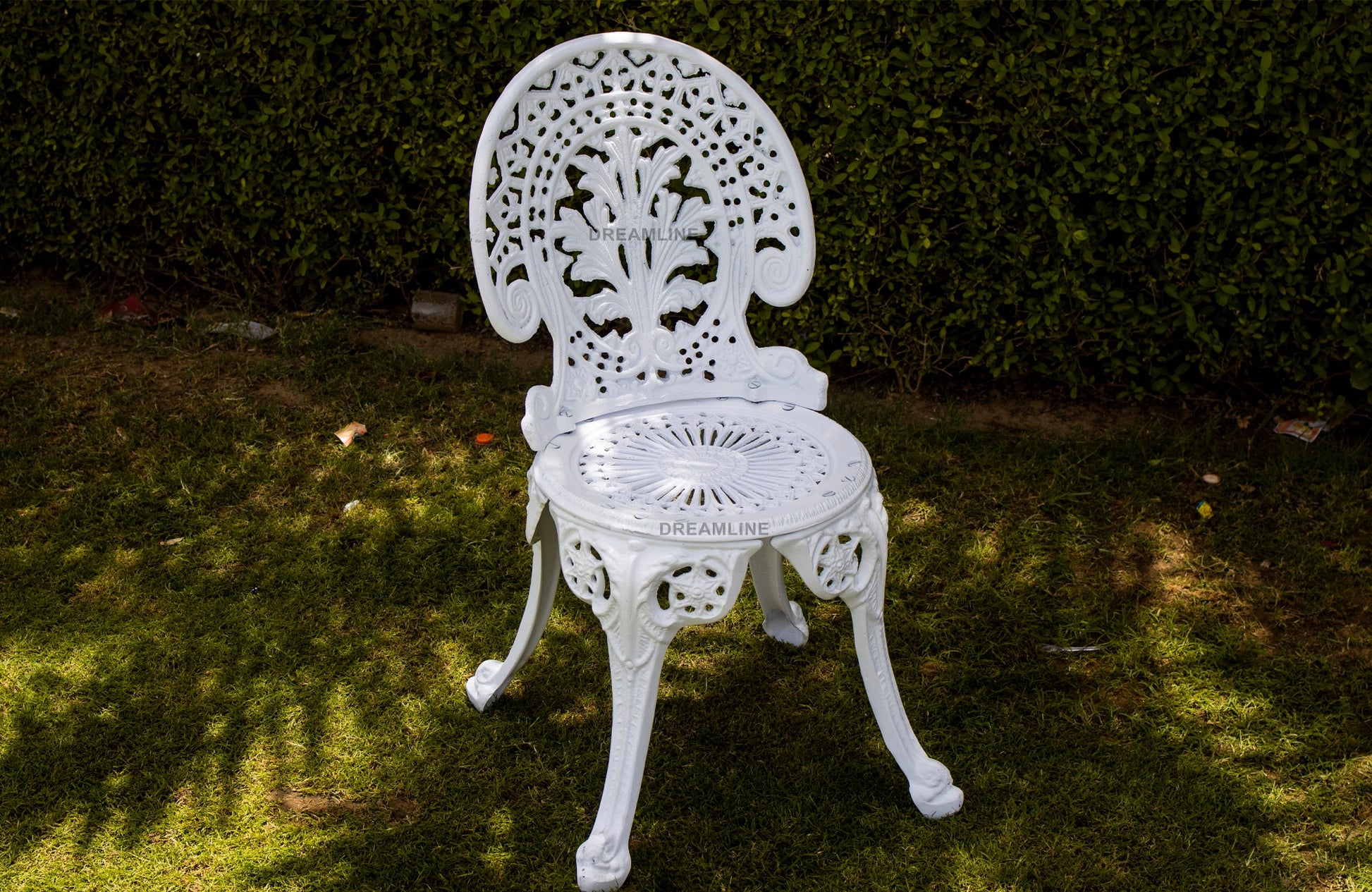 Clux Cast Aluminium Garden Patio Seating 3 Chair and 1 Table Set