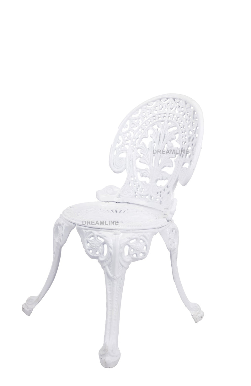 KIYA Cast Aluminium Garden Patio Seating 2 Chair and 1 Table Set