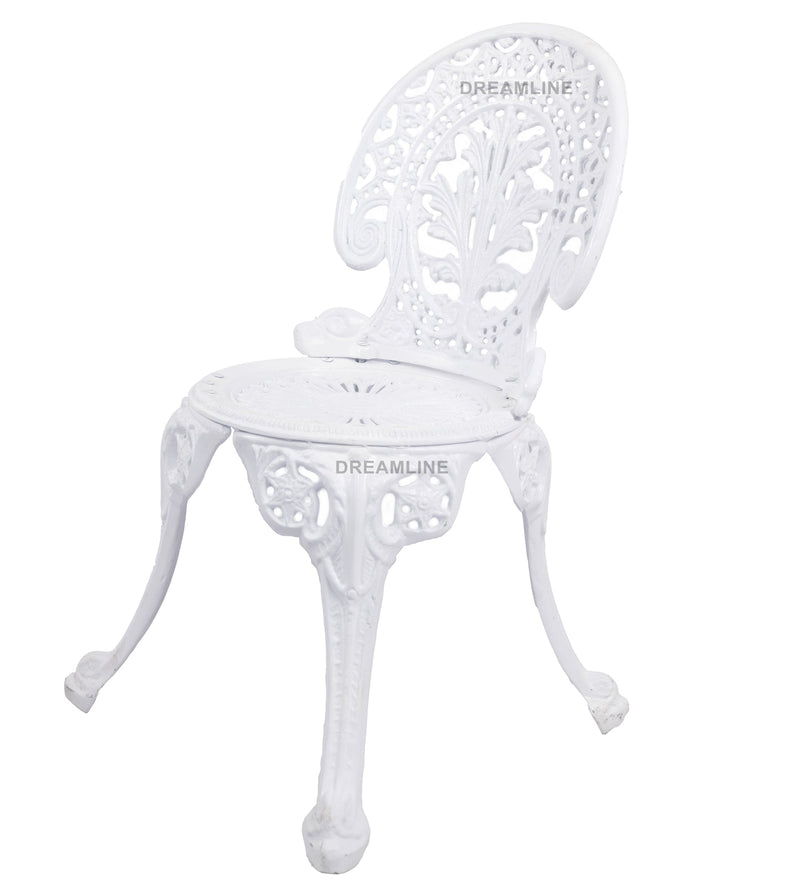 Zinc Cast Aluminium Garden Patio Seating 2 Chair and 1 Table Set