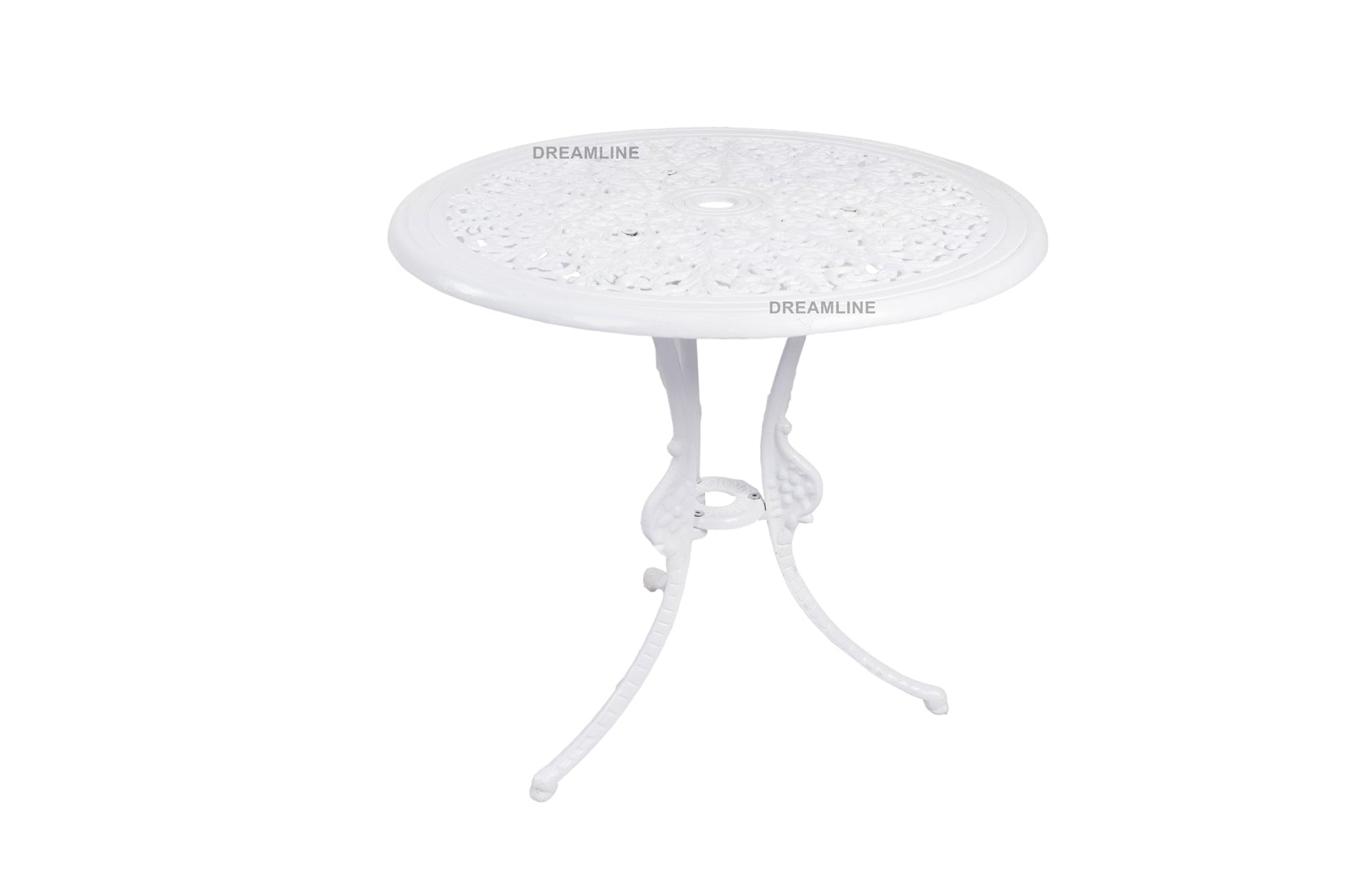 Sitopia Cast Aluminium Garden Patio Seating 4 Chair and 1 Table Set (White)