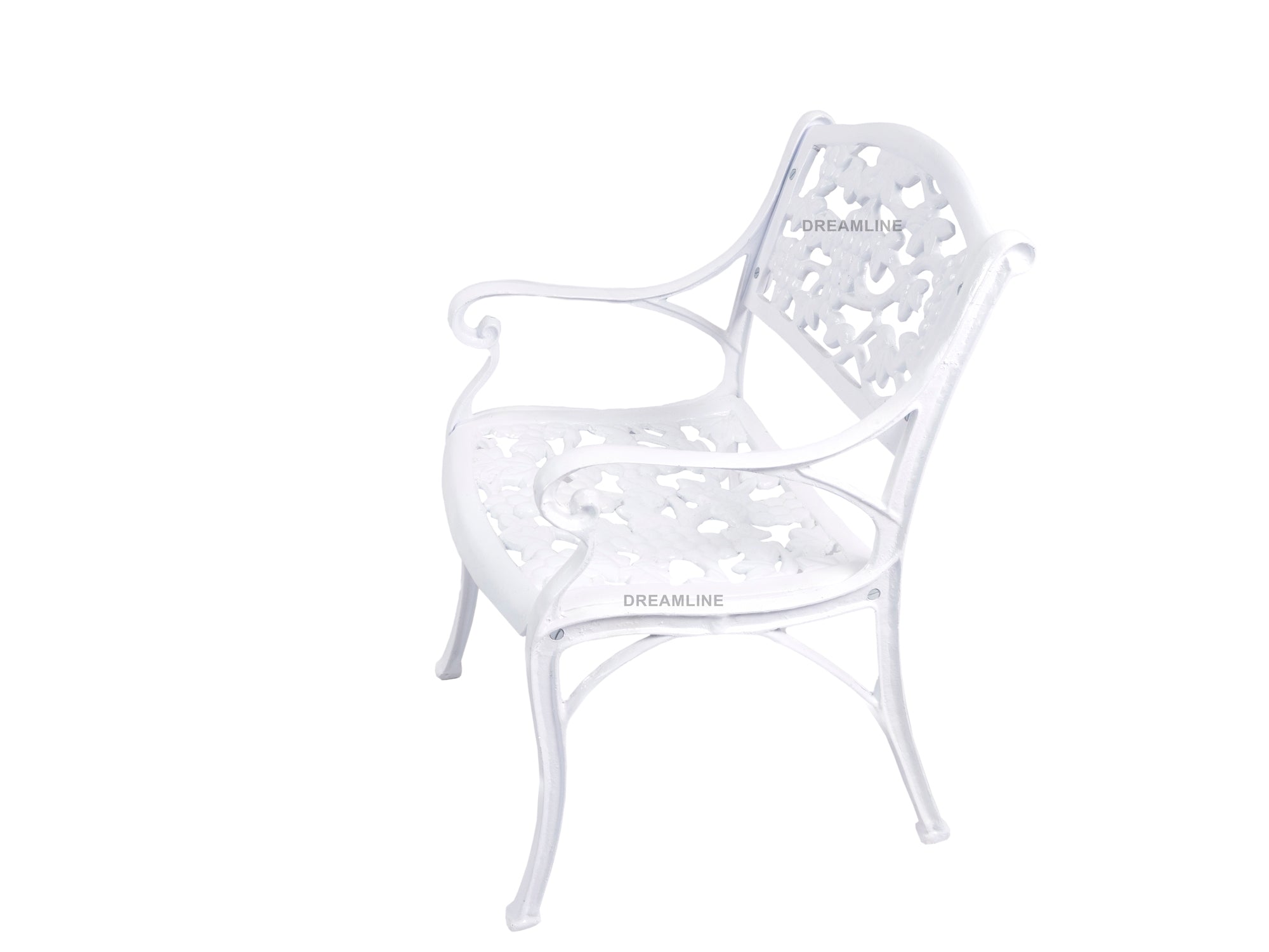 Levin Cast Aluminium Garden Patio Single Seater Chair