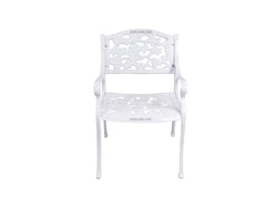 Levin Cast Aluminium Garden Patio Single Seater Chair