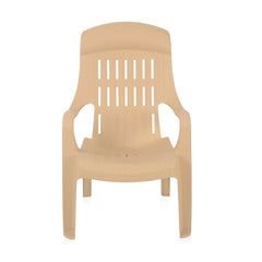 Nilkamal Weekender Plastic Arm Chair (Biscuit)
