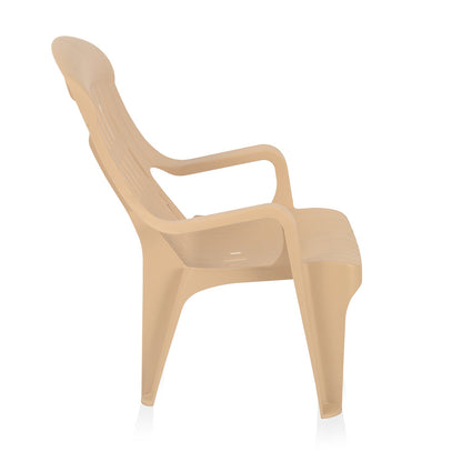 Nilkamal Weekender Plastic Arm Chair (Biscuit)