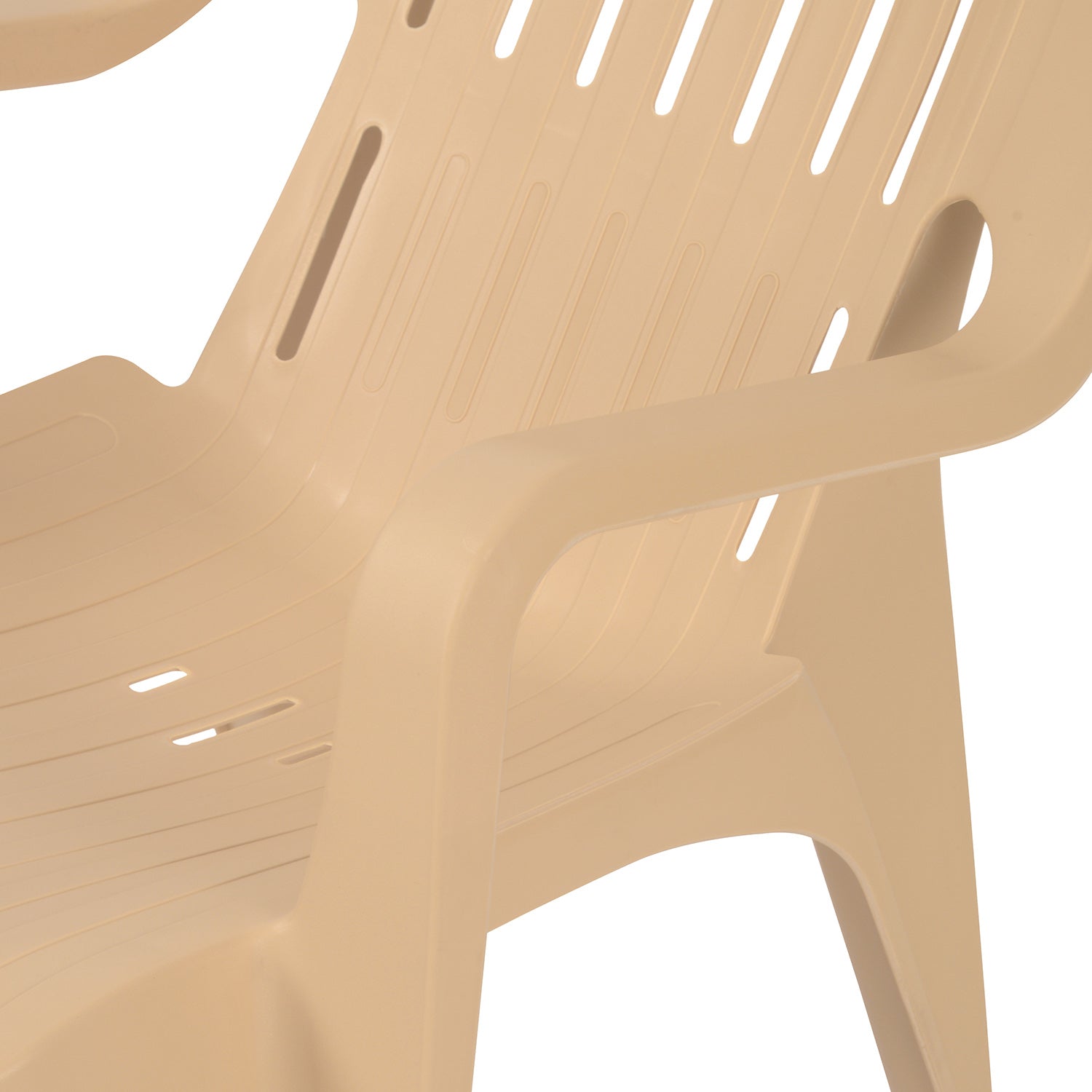 Nilkamal Weekender Plastic Arm Chair (Biscuit)