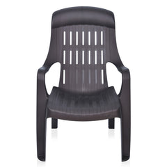 Nilkamal Weekender Plastic Arm Chair (Weathered Brown)