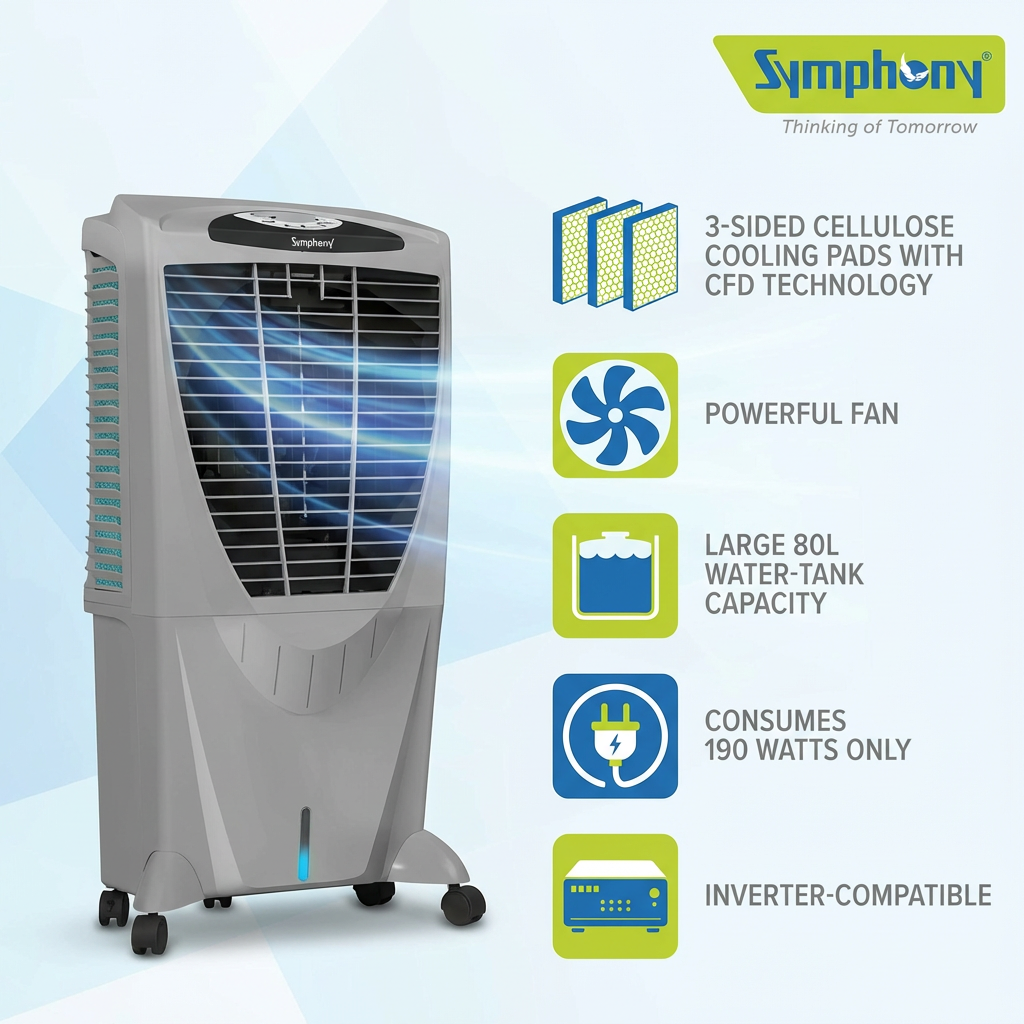 Winter 80XL | Desert Air Cooler | 80L Water Tank