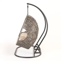KASA Three Seater Hanging Swing With Stand For Balcony , Garden Swing (Golden)