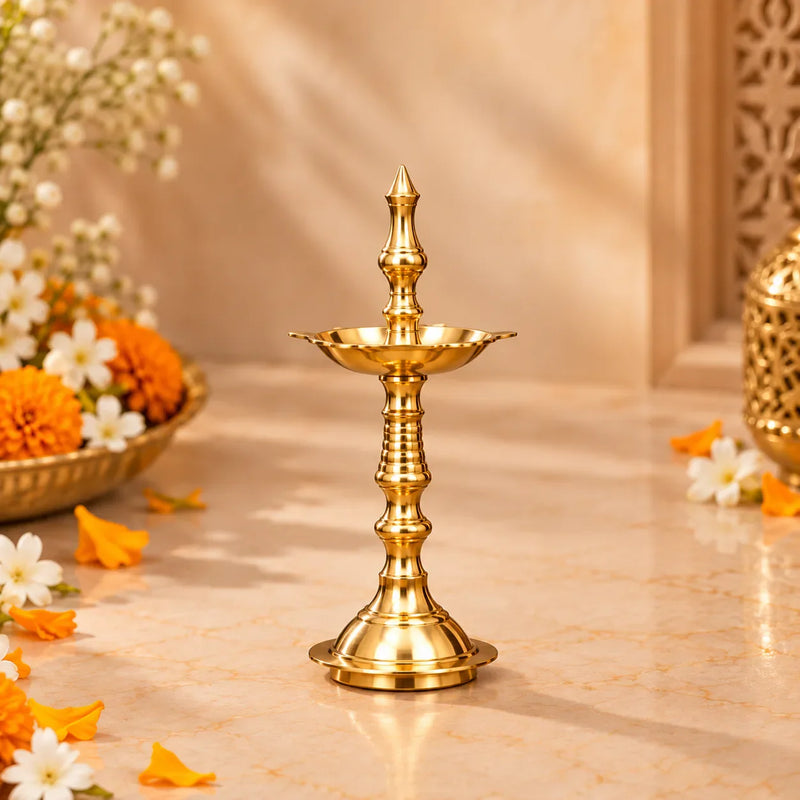 Brass Luxury Gift Hamper with Glasses & Samai/Lamp
