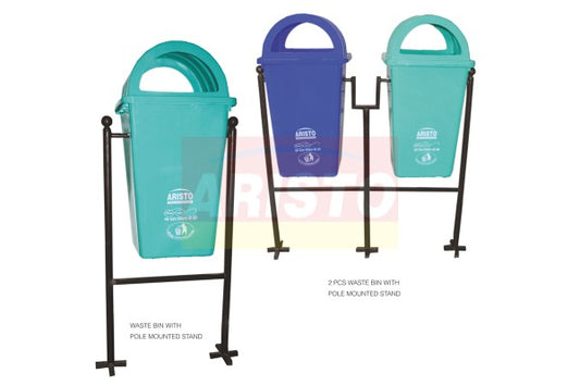 WASTE BINS DOME LID WITH STAND