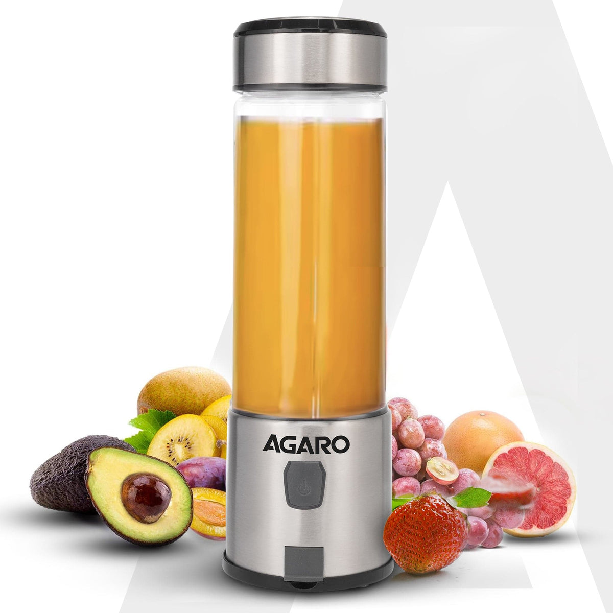 AGARO Galaxy Portable Blender, For Smoothie And Juices, Portable Hand Blender For Kitchen, USB Rechargeable Fruit Juicer