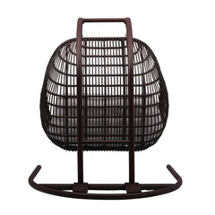 Urbano Double Seater Hanging Swing With Stand For Balcony, Garden Swing (Dark Brown)