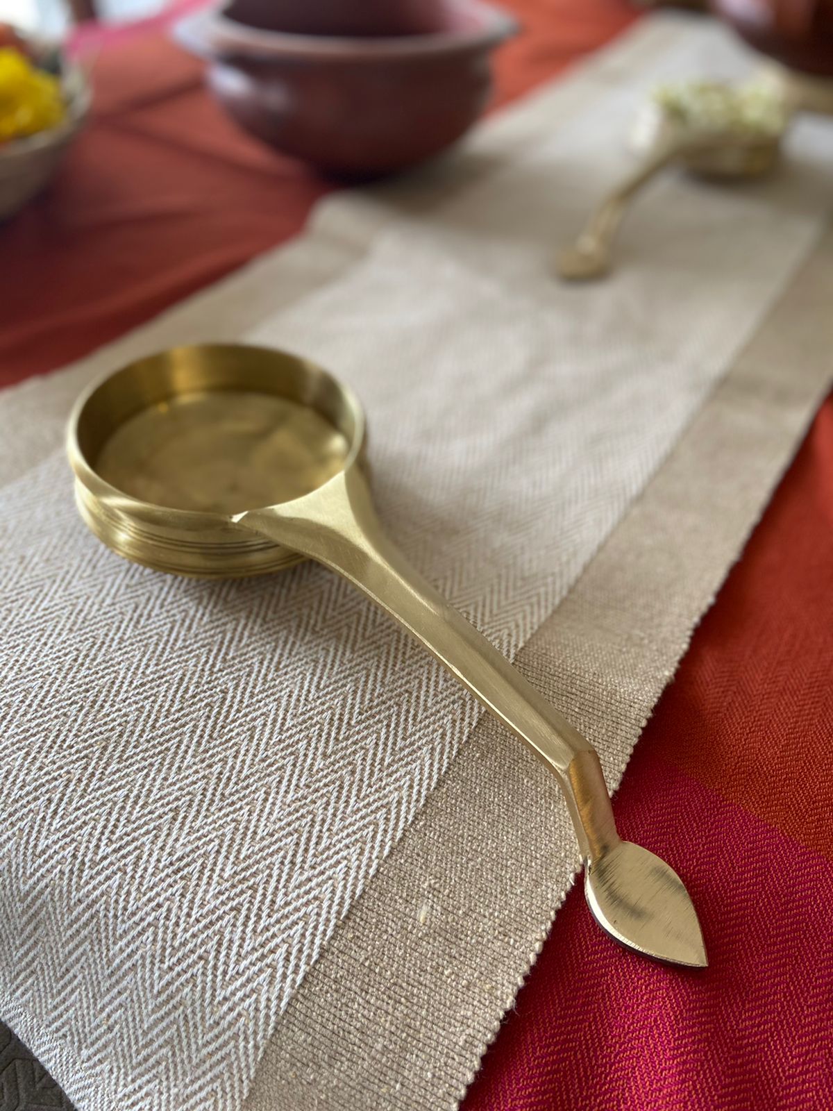 Brass Tadka pan/ Kai Urali velanstore