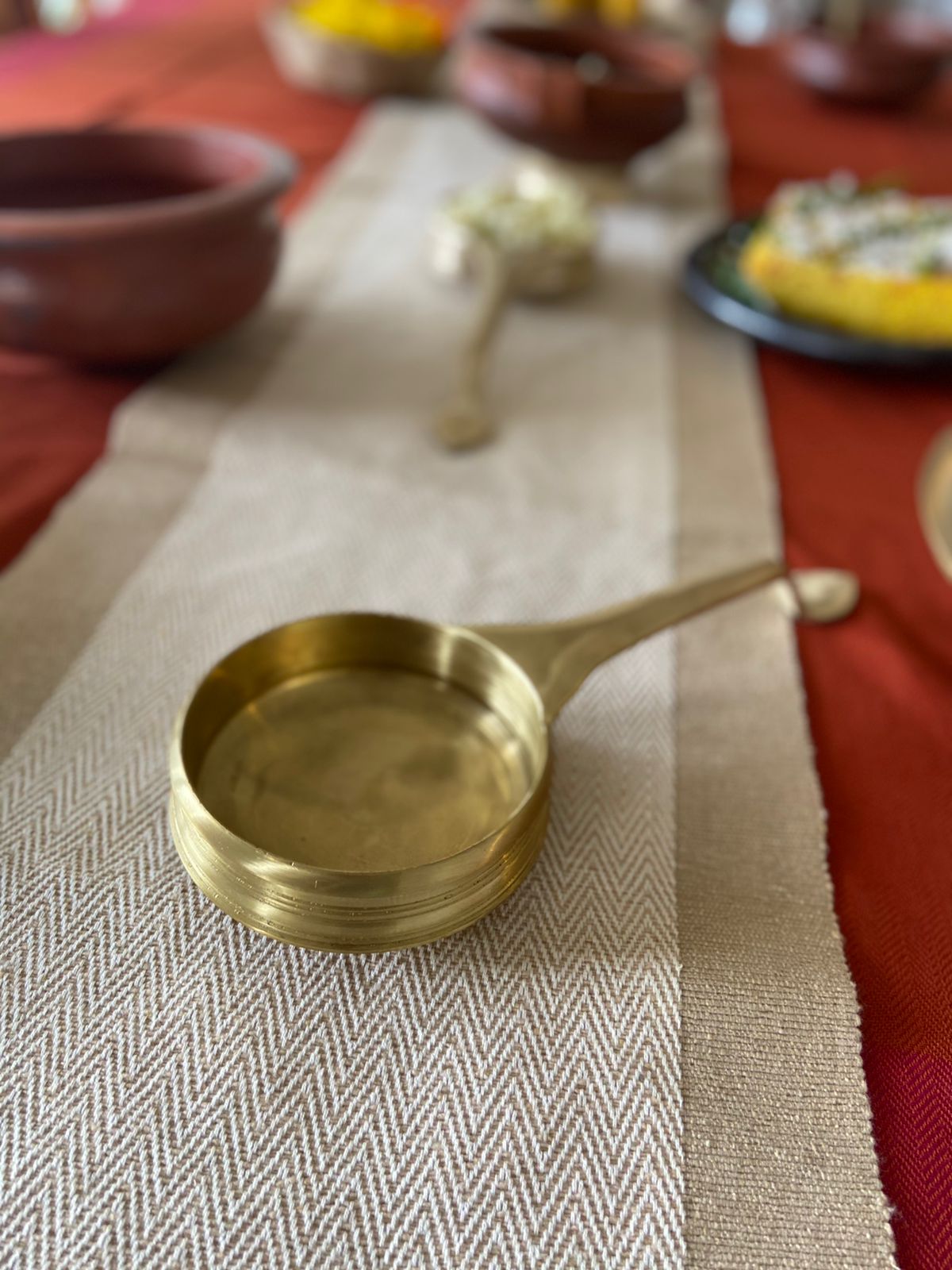 Brass Tadka pan/ Kai Urali velanstore