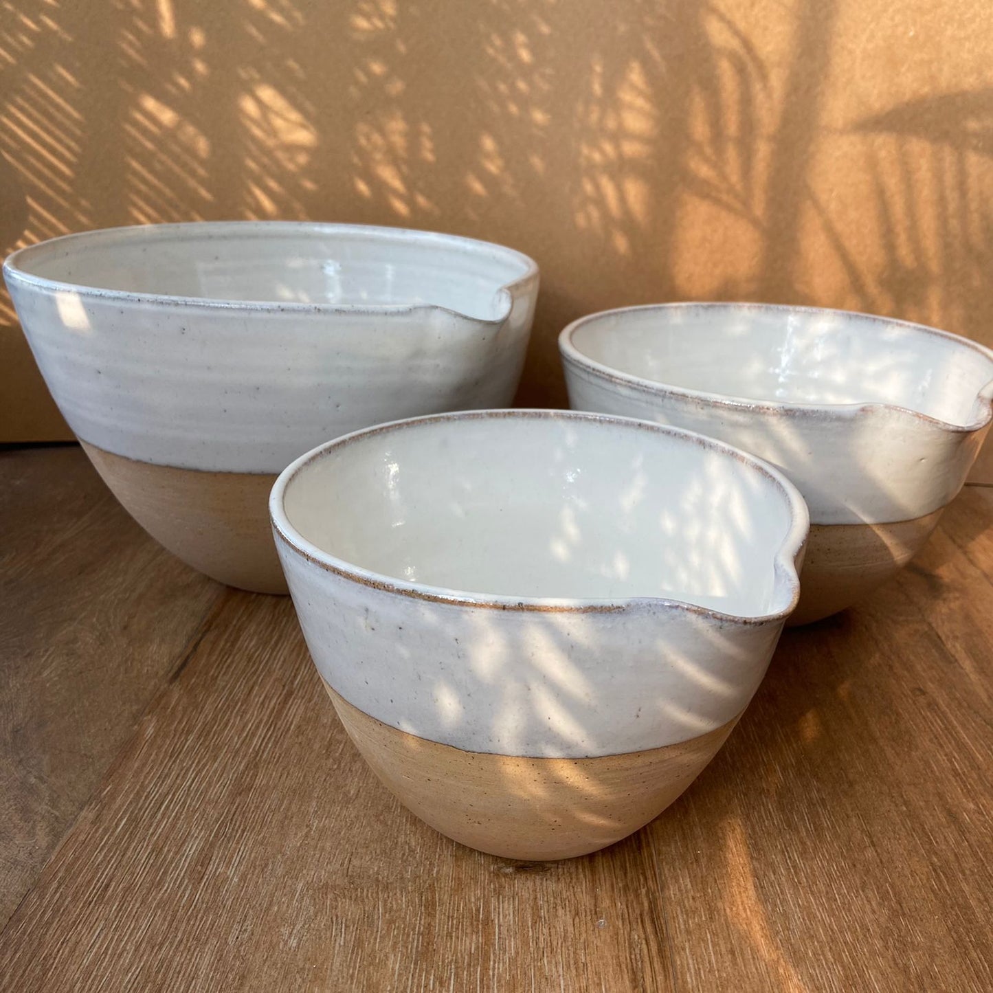 Velanstore Handmade Ceramic Mixing bowls( Set of 3)